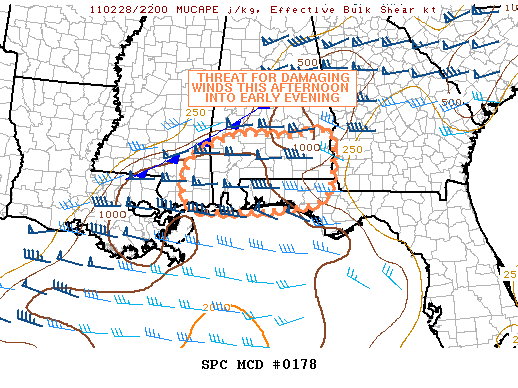 Mesoscale Discussion 178