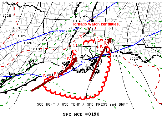 Mesoscale Discussion 190