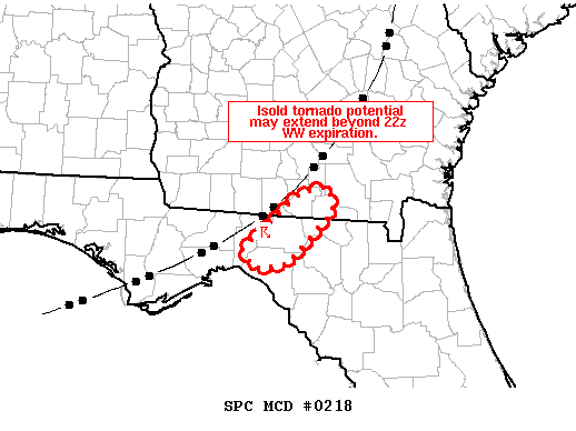 Mesoscale Discussion 218