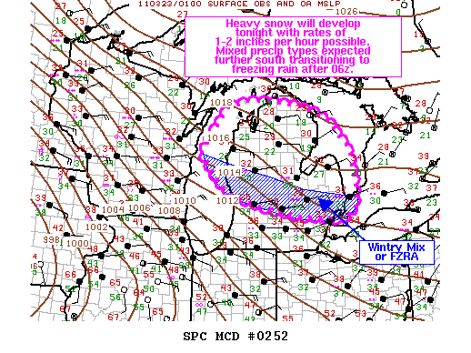 Mesoscale Discussion 252