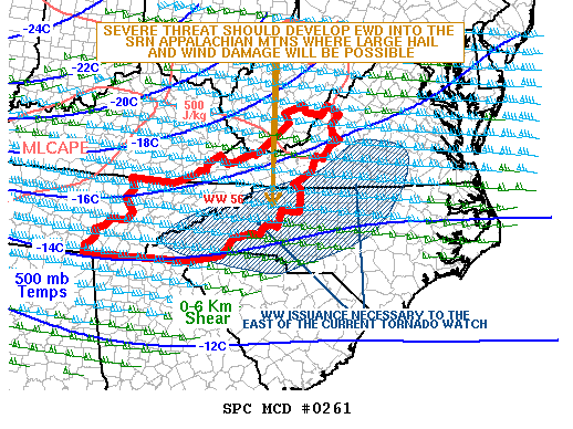 Mesoscale Discussion 261