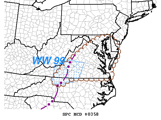 Mesoscale Discussion 358