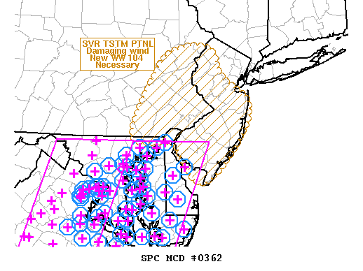 Mesoscale Discussion 362