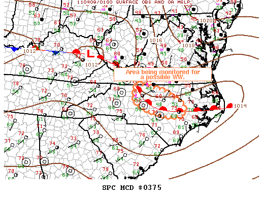 Mesoscale Discussion 375