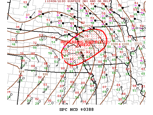 Mesoscale Discussion 388