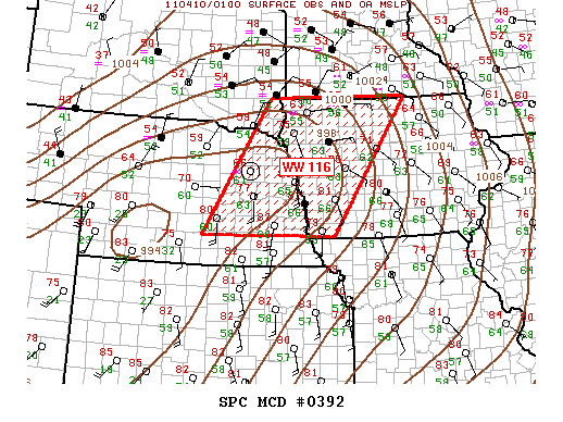 Mesoscale Discussion 392