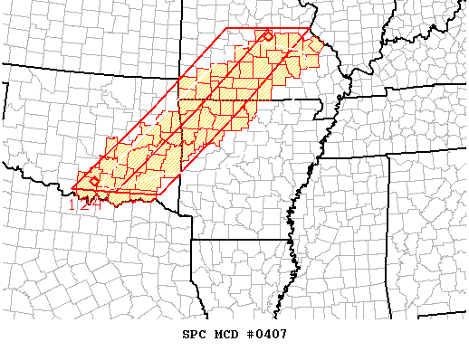 Mesoscale Discussion 407