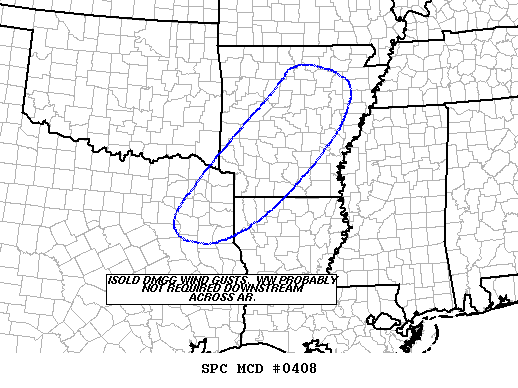 Mesoscale Discussion 408