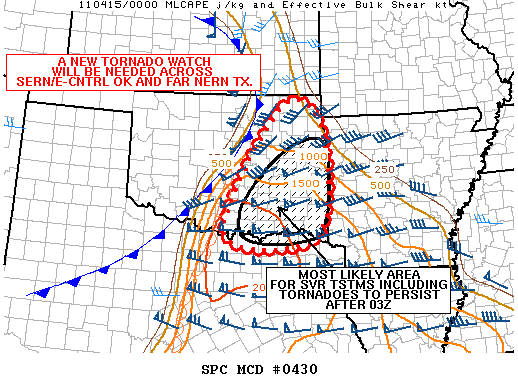 Mesoscale Discussion 430