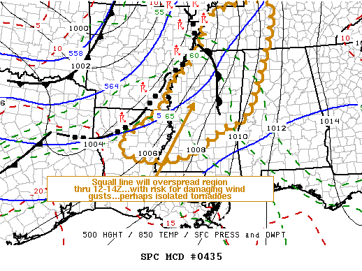 Mesoscale Discussion 435