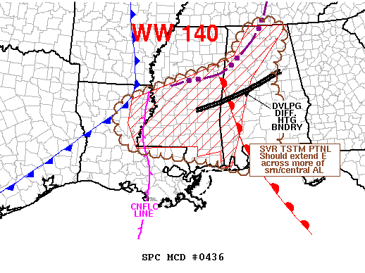 Mesoscale Discussion 436