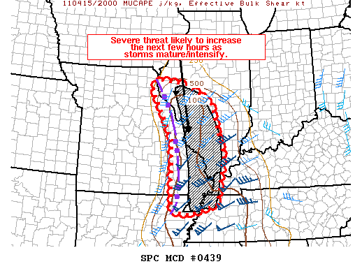 Mesoscale Discussion 439
