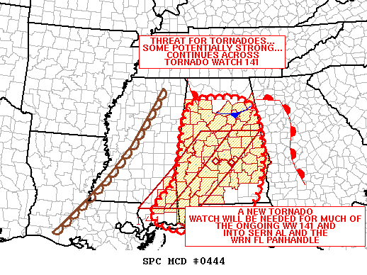 Mesoscale Discussion 444