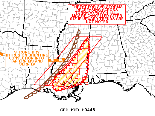Mesoscale Discussion 445