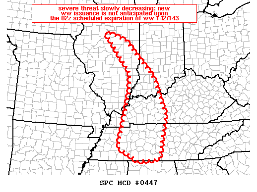 Mesoscale Discussion 447