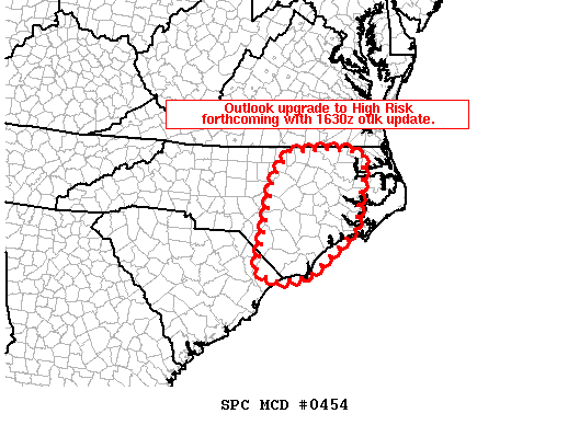 Mesoscale Discussion 454