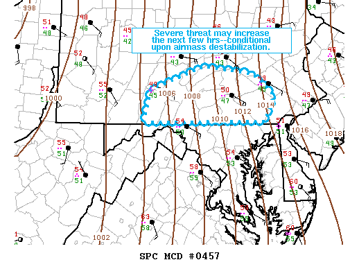 Mesoscale Discussion 457