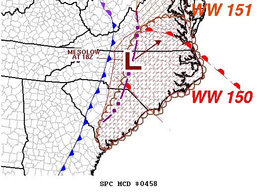 Mesoscale Discussion 458