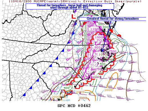 Mesoscale Discussion 462