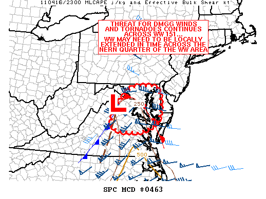 Mesoscale Discussion 463
