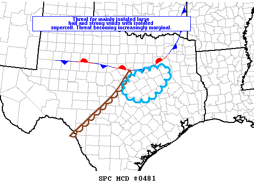 Mesoscale Discussion 481