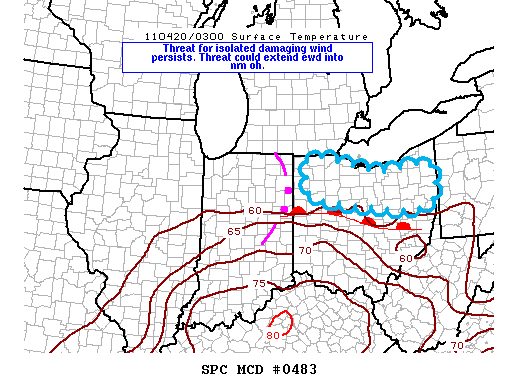 Mesoscale Discussion 483