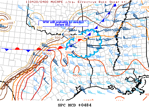 Mesoscale Discussion 484