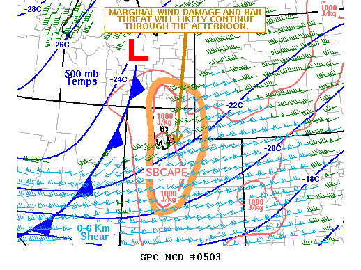 Mesoscale Discussion 503