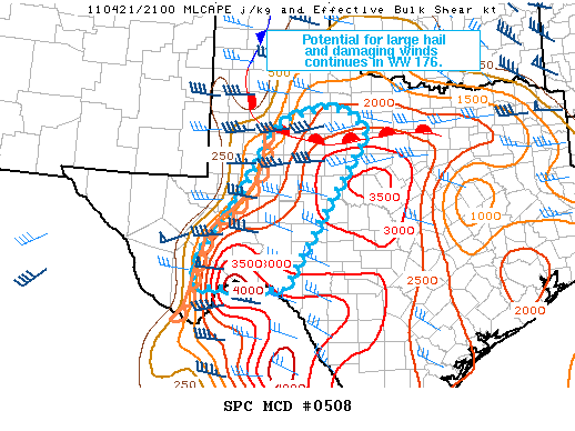 Mesoscale Discussion 508