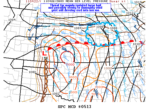 Mesoscale Discussion 513