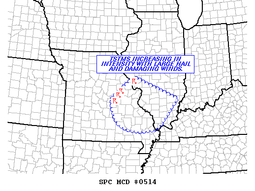 Mesoscale Discussion 514