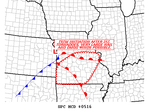 Mesoscale Discussion 516