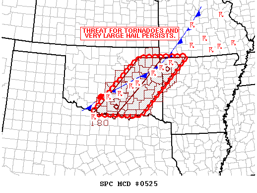 Mesoscale Discussion 525