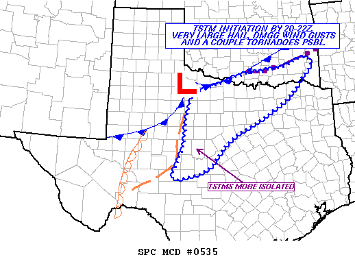 Mesoscale Discussion 535
