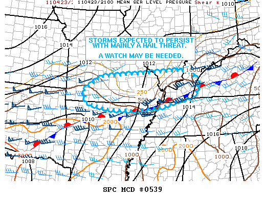 Mesoscale Discussion 539