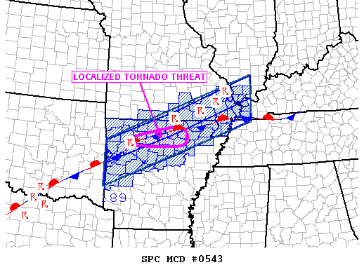 Mesoscale Discussion 543