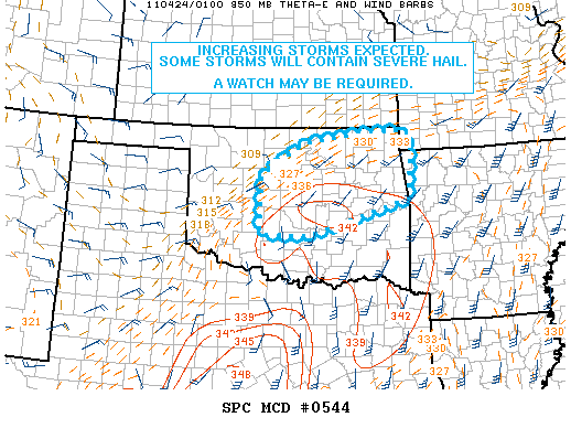 Mesoscale Discussion 544