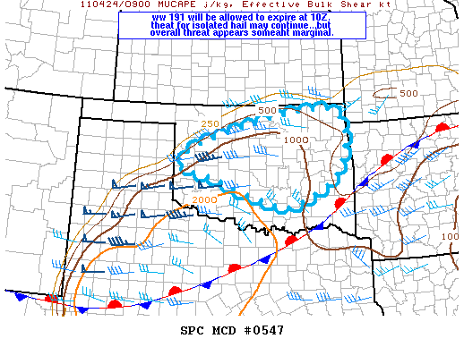 Mesoscale Discussion 547