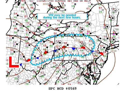 Mesoscale Discussion 569