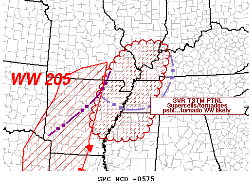Mesoscale Discussion 575