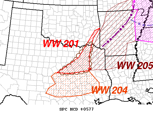 Mesoscale Discussion 577