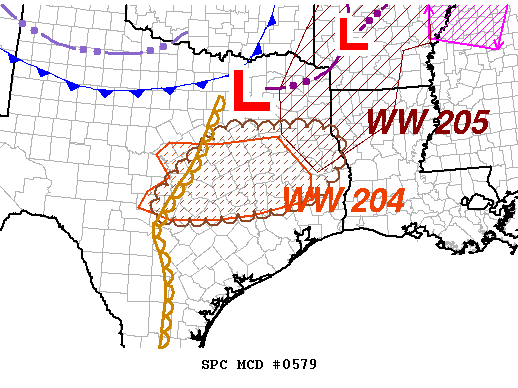 Mesoscale Discussion 579