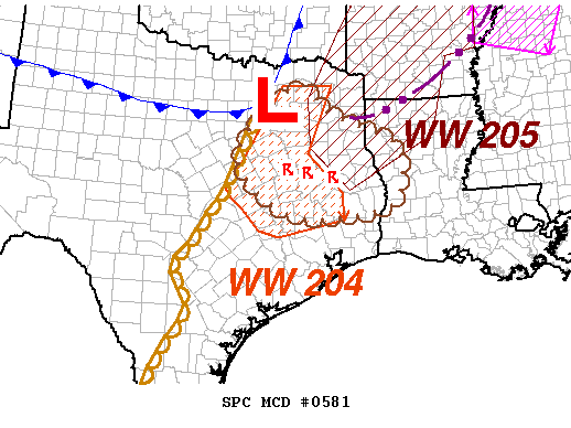 Mesoscale Discussion 581