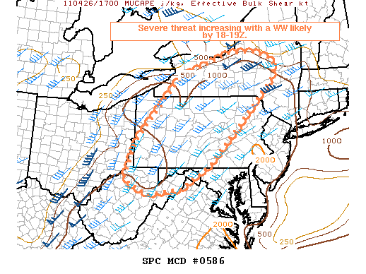 Mesoscale Discussion 586