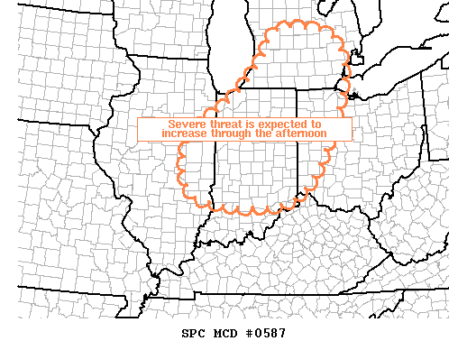 Mesoscale Discussion 587