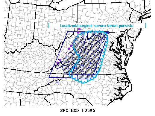 Mesoscale Discussion 595