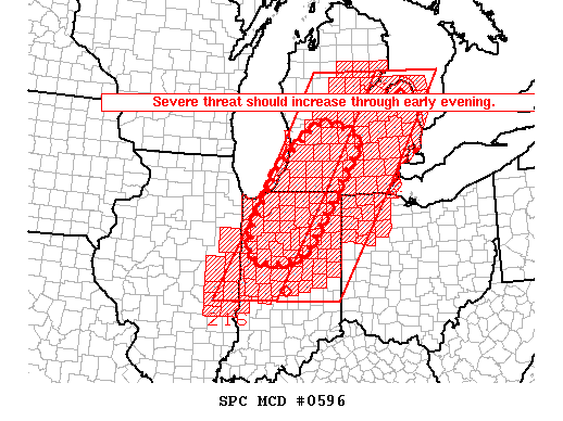 Mesoscale Discussion 596