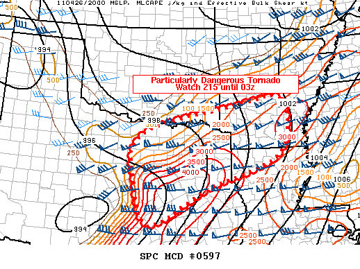 Mesoscale Discussion 597