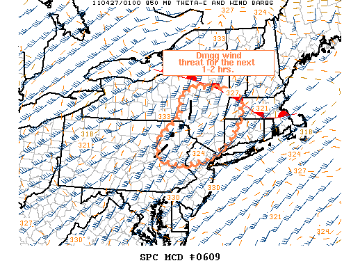 Mesoscale Discussion 609