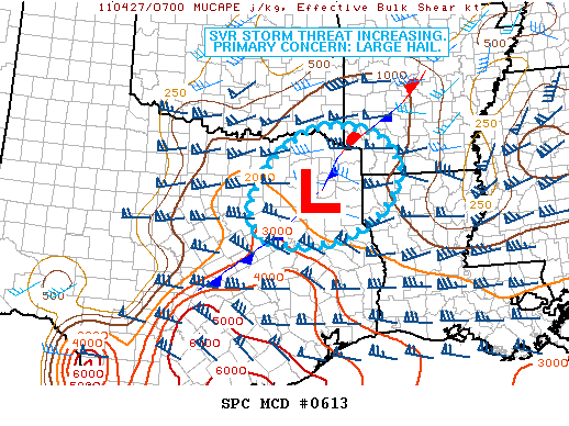 Mesoscale Discussion 613